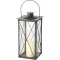 Boltze Laterne Farol (Dekoration für Innen-/Außenbereich, Material Eisen schwarz, Maße 17x17x36 cm)