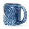 Maritime Tasse aus Keramik mit Seestern-Relief