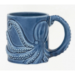 Maritime Tasse aus Keramik mit Seestern-Relief