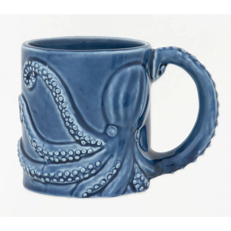 Maritime Tasse aus Keramik mit Seestern-Relief