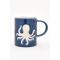 Maritime Steingut-Tasse mit Oktopus von Batela
