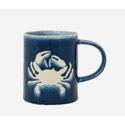 Maritime Steingut-Tasse mit Oktopus von Batela
