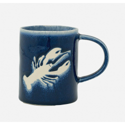 Maritime Steingut-Tasse mit Krabbe von Batela