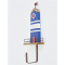 Maritime Garderobe Leuchtturm aus Holz – Dunkelblau Wandhaken Batela 36 cm